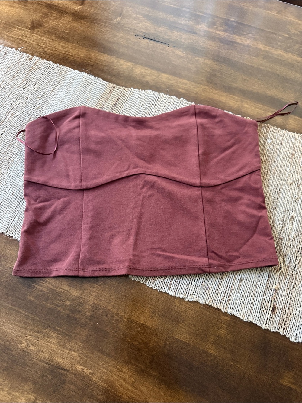 a new day Rust Brown Scoop Neck Bralette